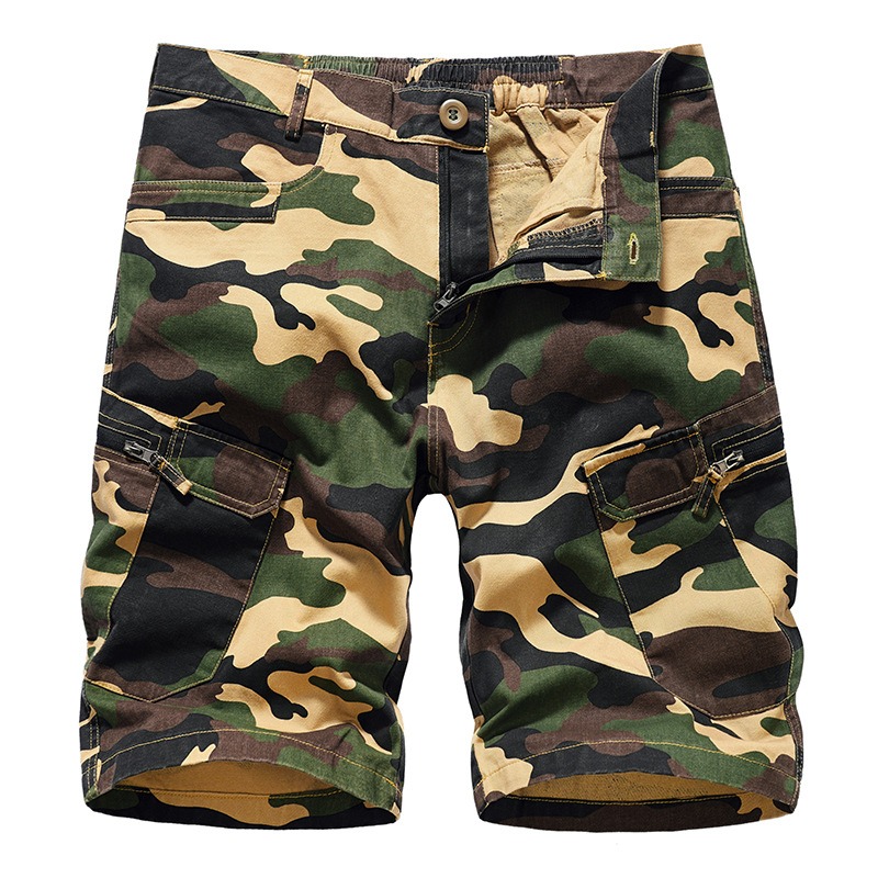 New Mens Workwear Shorts, European and American Camouflage Loose Fitting Oversized Casual Mens Capris - Image 7