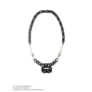 Tsunade Jewelry Double Line Apocalypse Titanium Steel Industrial Tactical Function Buckle Pendant Necklace