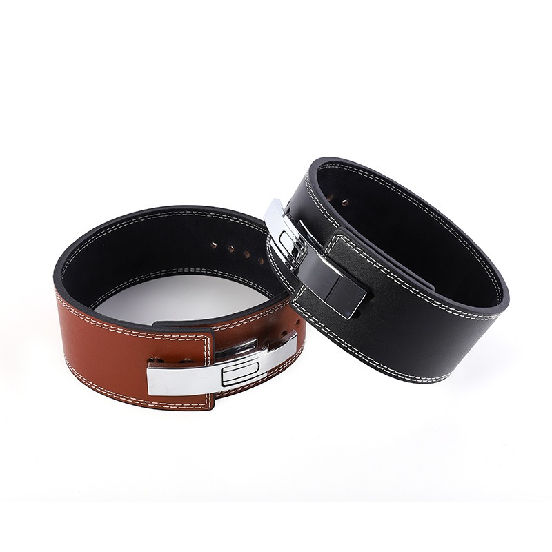 Lever Buckle Fitness Belt, Waist Protection, Deep Squat, Hard Pull, Weight Lifting Exercise, Strength Lifting Belt - Image 5