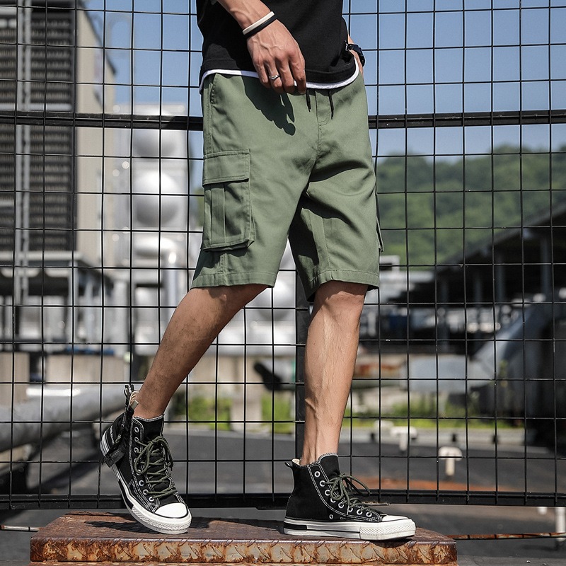 Mens Mens New Summer Shorts Sports Pants Trend Beach Pants Students Cargo Pants - Image 4
