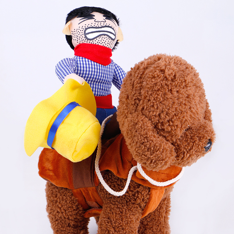 Pet Cowboy Horse Riding Transfiguration Pet Supplies Clothing Cospaly Halloween Dog Clothes - Image 15
