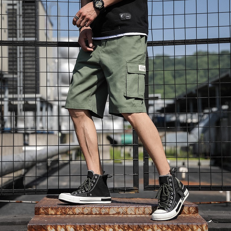 Mens Mens New Summer Shorts Sports Pants Trend Beach Pants Students Cargo Pants - Image 5