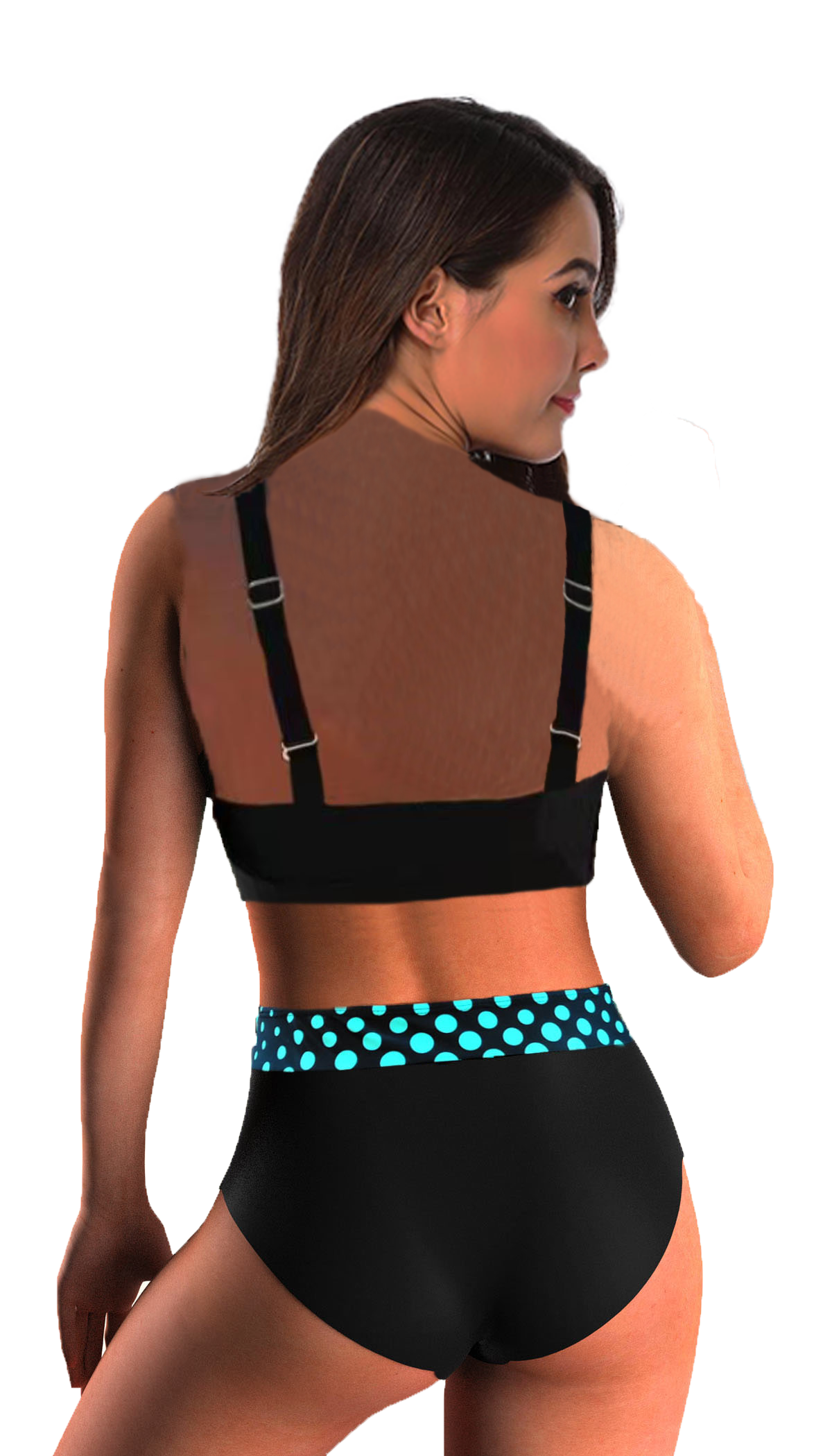 New Swimwear Printed Swimwear Colorful Pattern Swimwear Strap Chest Cushion No Steel Support Women's Swimwear Swimwear - Image 4