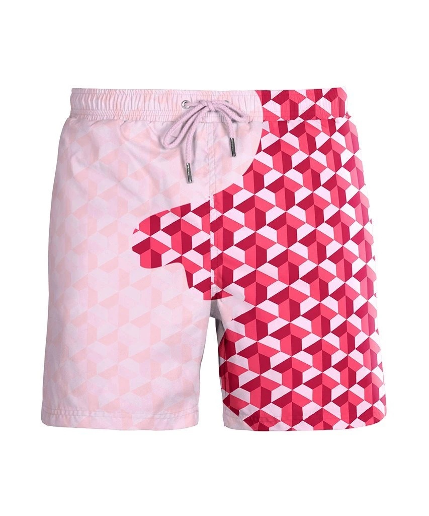 Water Changing Beach Pants Men's Quick Dry Large Size Swimming Pants Warm Color Changing Shorts Men's Swimming Pants - Image 29