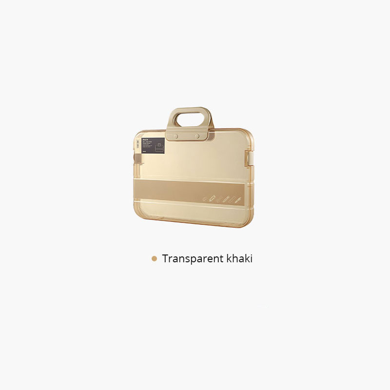 Lock Buckle, Portable Box, Transparent Plastic Material, Stationery Storage and Organization, Portable Buckle, Large Capacity - Image 7