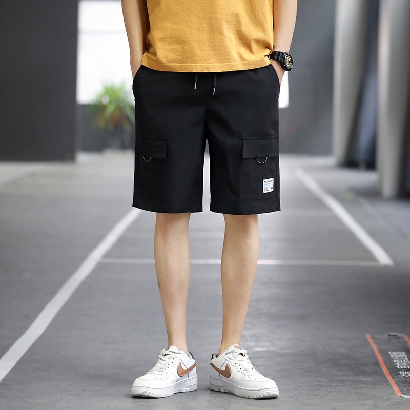 Sports Pants Mens Korean Casual 5 Inch Pants Mens Summer Shorts Solid Color Quick Drying Fashion Mens Oversized Pants - Image 11