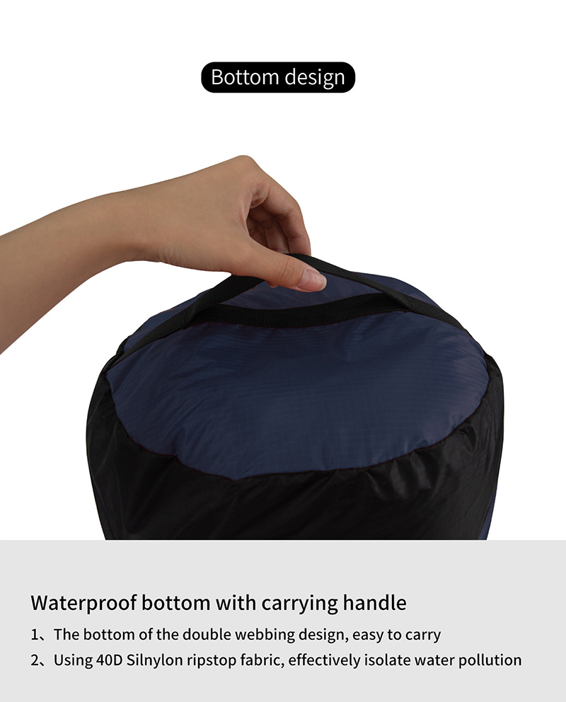 Camping and camping sleeping bag storage bag Lightweight capsule compression bag Travel clothing and miscellaneous storage bag 40D - Image 8