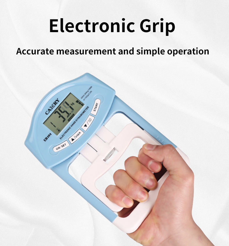 Wholesale high quality electronic display grip device with AA battery adjustable hand dynamometer