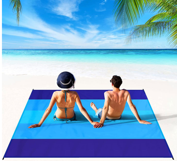 Outdoor Camping Waterproof Beach Mat Portable Foldable Polyester Picnic Mat New Model - Image 3