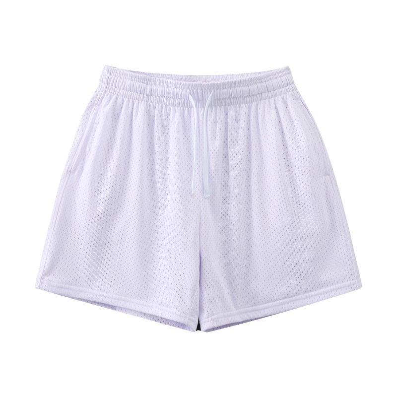 Sports Training Quarter Shorts Mens Over Knee Sports Pants Summer Training Fitness Two Layer Mesh Breathable Basketball Pants - Image 9