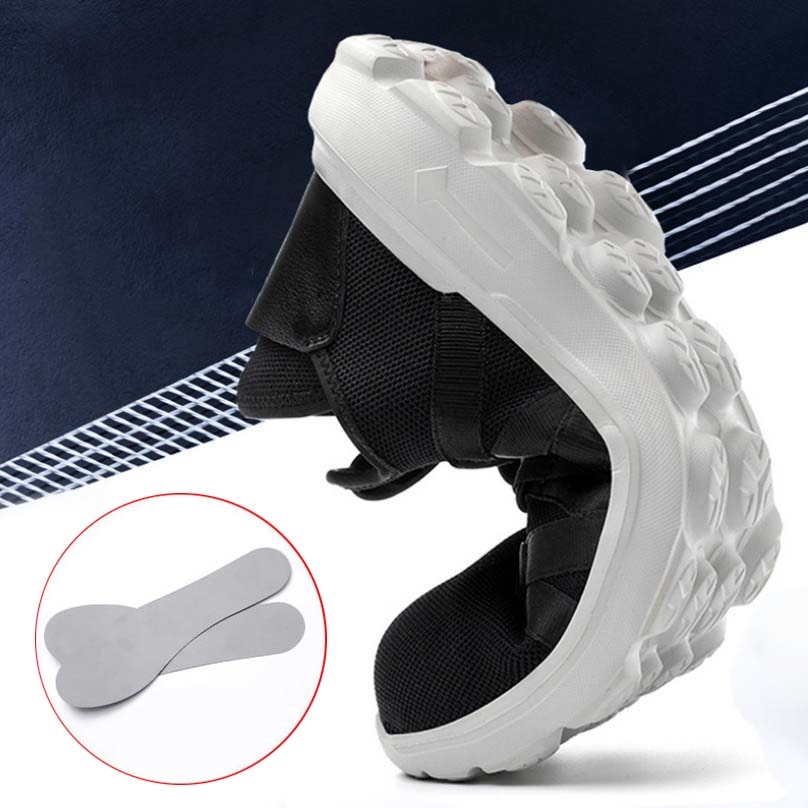 Men Steel Toe Safety Work Shoes Breathable Sneakers Anti Smashing Slip Resistant Industrial Boots Wearable Protection Footwear - Image 3