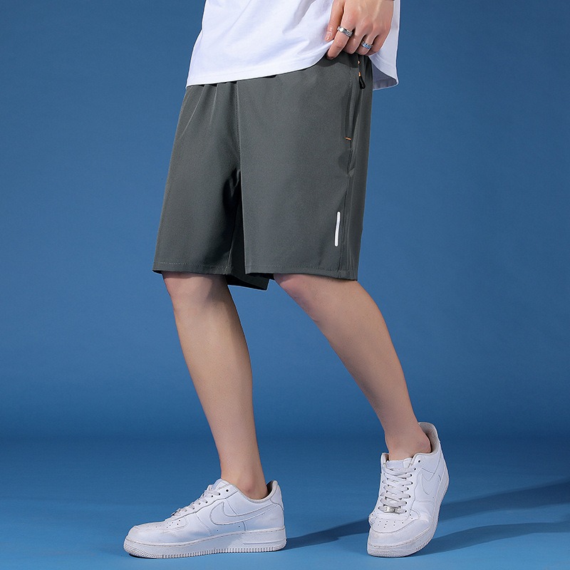 Sports Pants Mens Korean Casual 5 Inch Pants Mens Summer Shorts Solid Color Quick Drying Fashion Mens Oversized Pants - Image 12