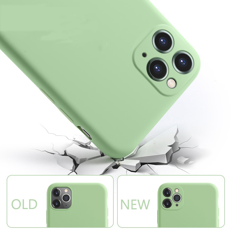 Liquid Silicone Case For iPhone 11 Pro Max Case Full protector Camera Case For iPhone