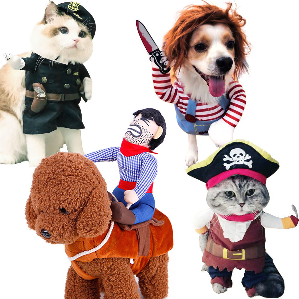 Pet Cowboy Horse Riding Transfiguration Pet Supplies Clothing Cospaly Halloween Dog Clothes - Image 7