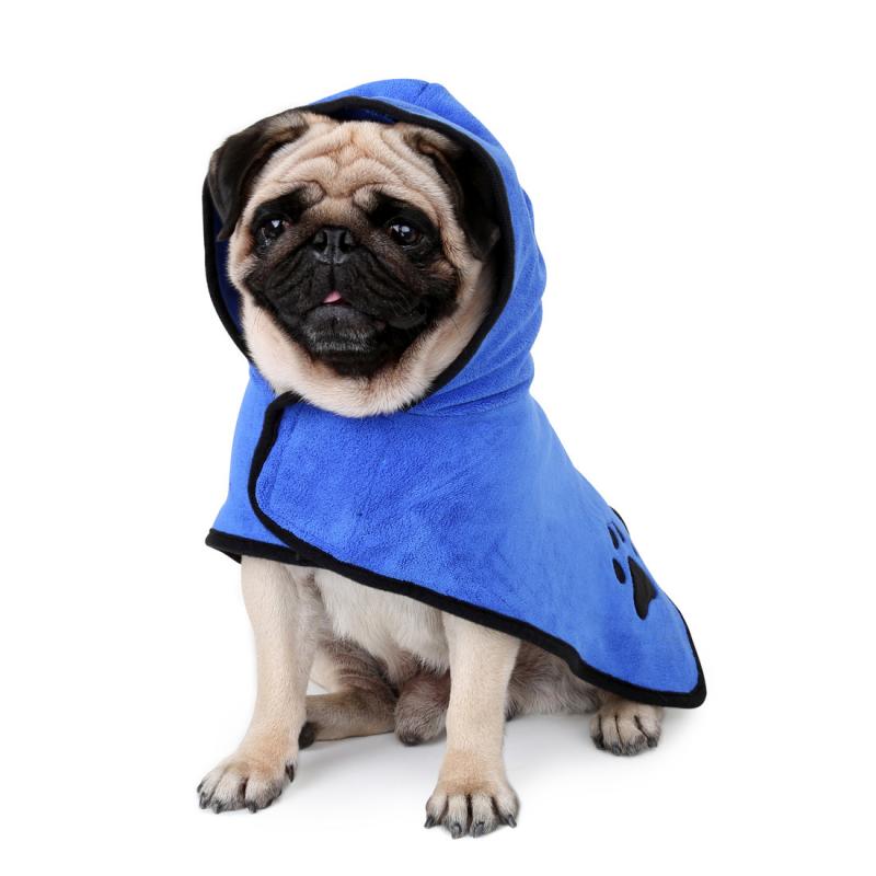 Pet Bath Towel Dog Bathrobe XS-XL For Small Medium Large Dogs Super Absorbent Pet Drying Towel Dog Towel Pet Supplies - Image 7