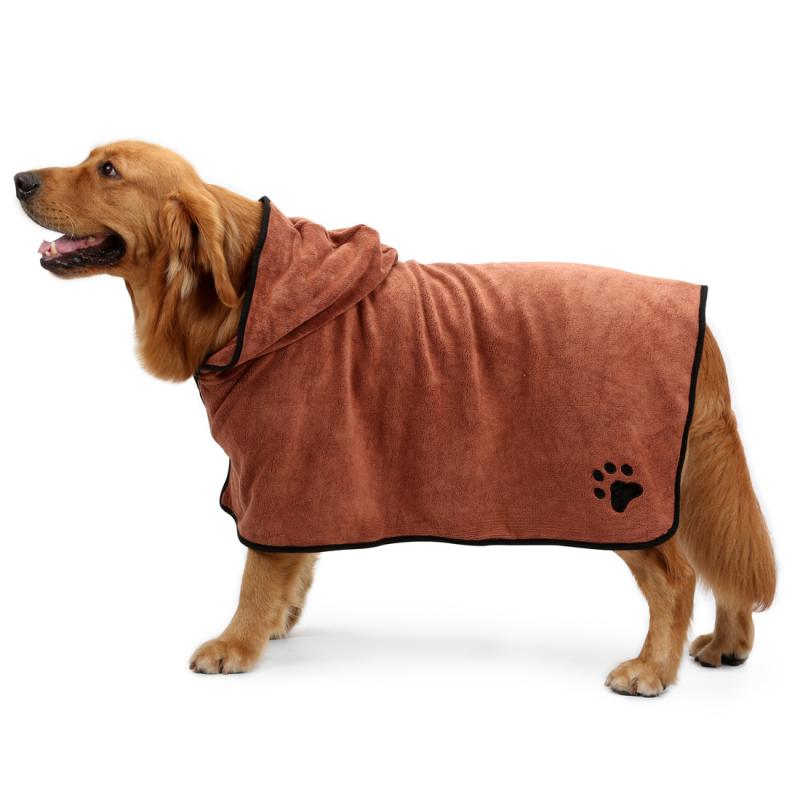 Pet Bath Towel Dog Bathrobe XS-XL For Small Medium Large Dogs Super Absorbent Pet Drying Towel Dog Towel Pet Supplies - Image 8