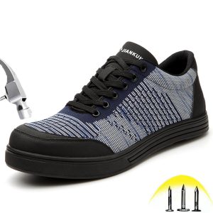 Steel toe Work Shoes Men and Women Anti-smashing Puncture Proof Insulation Industrial Construction Safety Shoes